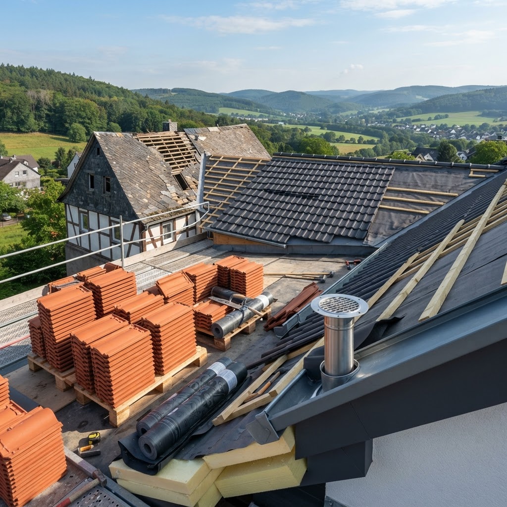 Asbestsanierung Westerburg: Dachdecker für Dachsanierung